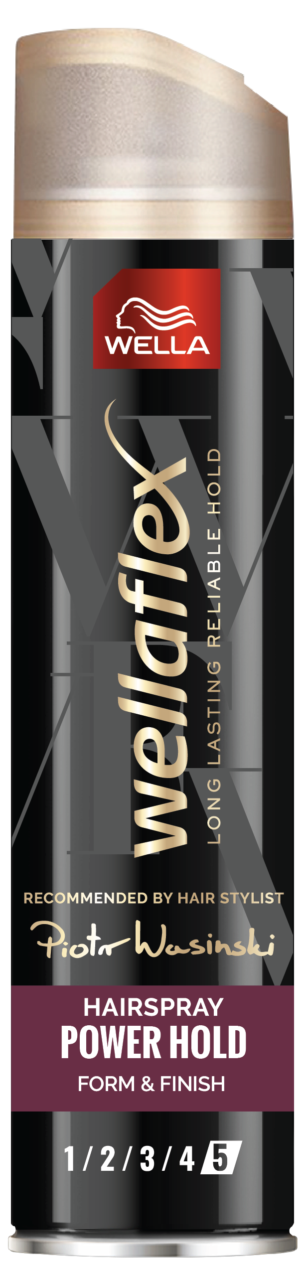 WELLAFLEX BLACK Лак за коса за силна фиксация, 250мл.