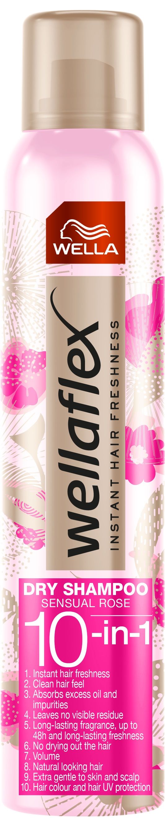 WELLAFLEX SENSUAL ROSE Сух шампоан, 180мл.
