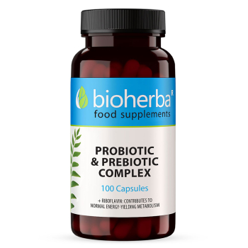 Пробиотик с Пребиотик комплекс, Bioherba, 100 капсули