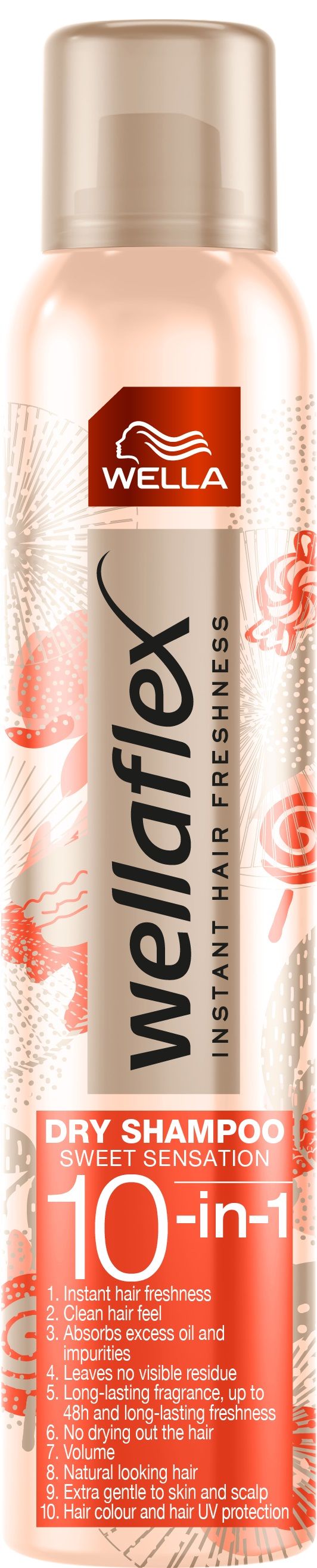 WELLAFLEX SWEET SENSATION Сух шампоан, 180 мл