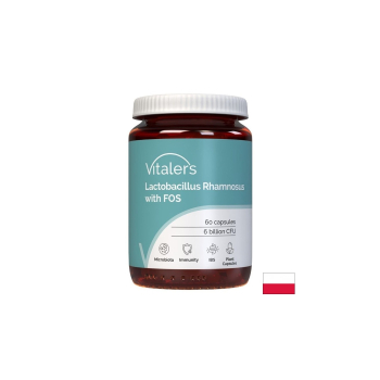 Лактобацилус рамнозус 6 млрд. + пребиотик FOS, Vitalers, 60 капсули