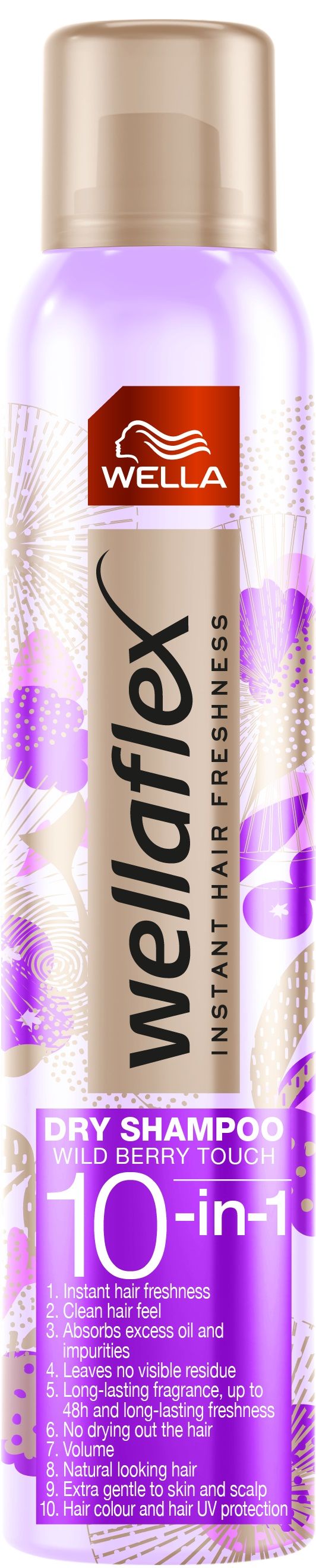 WELLAFLEX WILD BERRY Сух шампоан, 180 мл