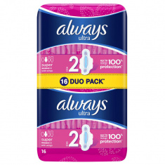 Always Ultra Super Plus Дамски превръзки х16 броя