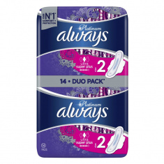 Always Platinum Duo Дамски превръзки Ултра супер плюс х12 броя