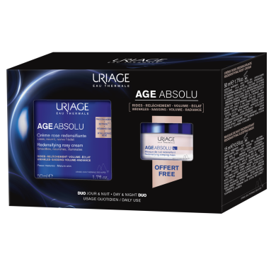 Uriage Age Absolu Уплътняващ дневен крем 50 ml + Уплътняваща нощна маска 15 ml промо комплект