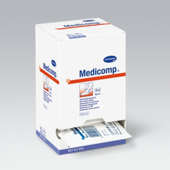 МЕДИКОМП СТЕРИЛНИ КОМПРЕСИ 7,5 х 7,5 см, 4 дипли, 25 х 2 бр HARTMANN