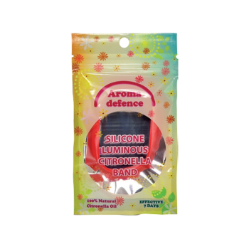 Силиконова гривна против комари /флуорисцентна/, Aroma Defence, 1 брой