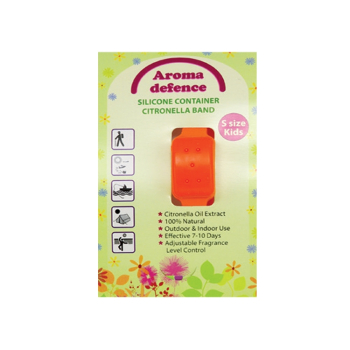 Силиконова гривна против комари /контейнер/ - за деца, Aroma Defence, 1 брой