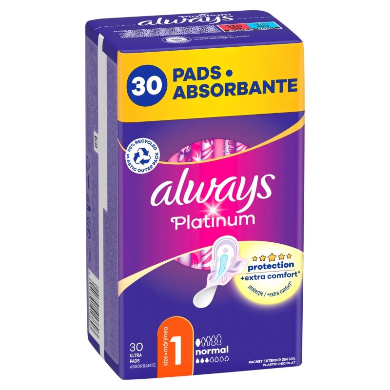 ALWAYS PLATINUM NORMAL Дамски превръзки, 30 бр.