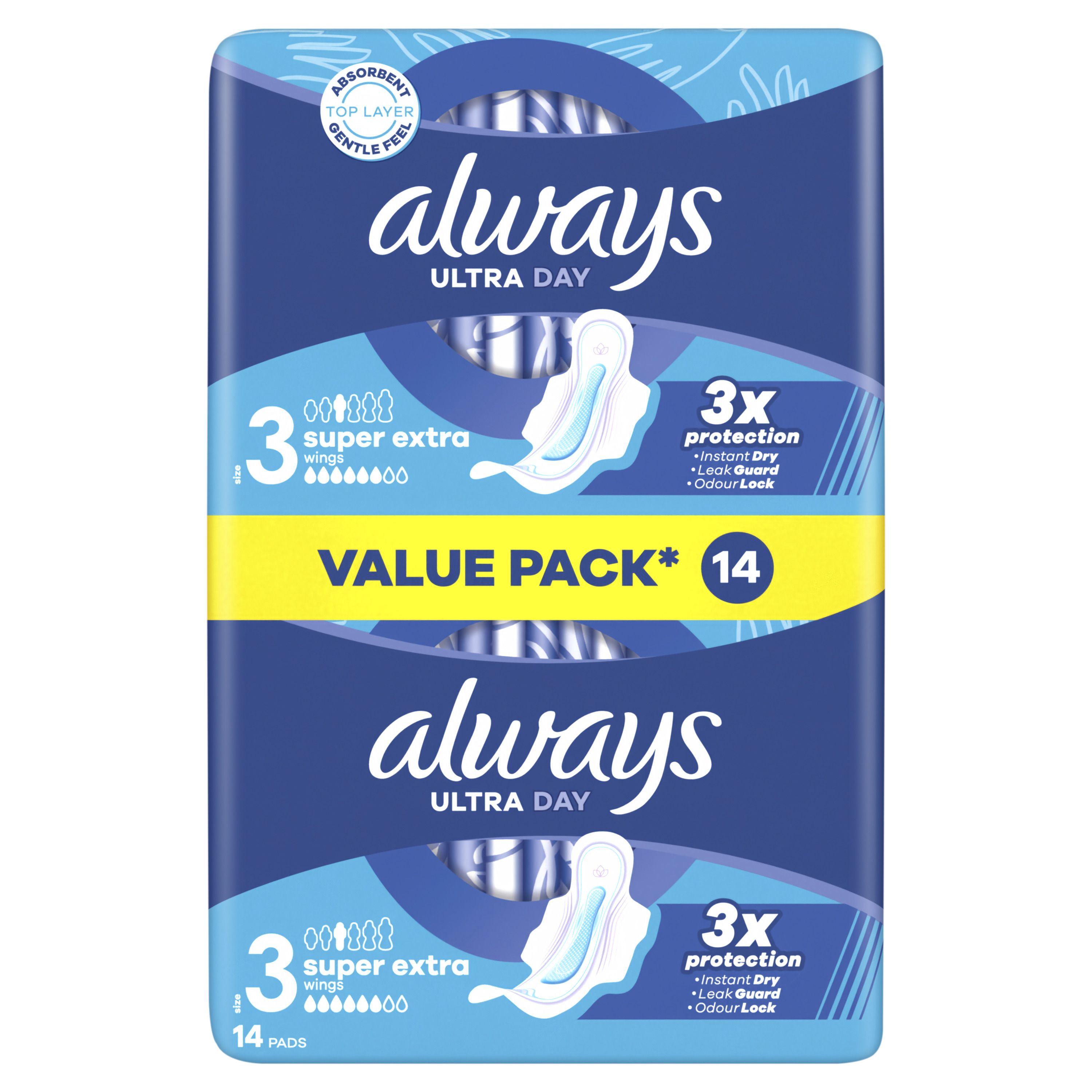 ALWAYS Дамски превръзки Always Ultra Super Extra, 14 бр