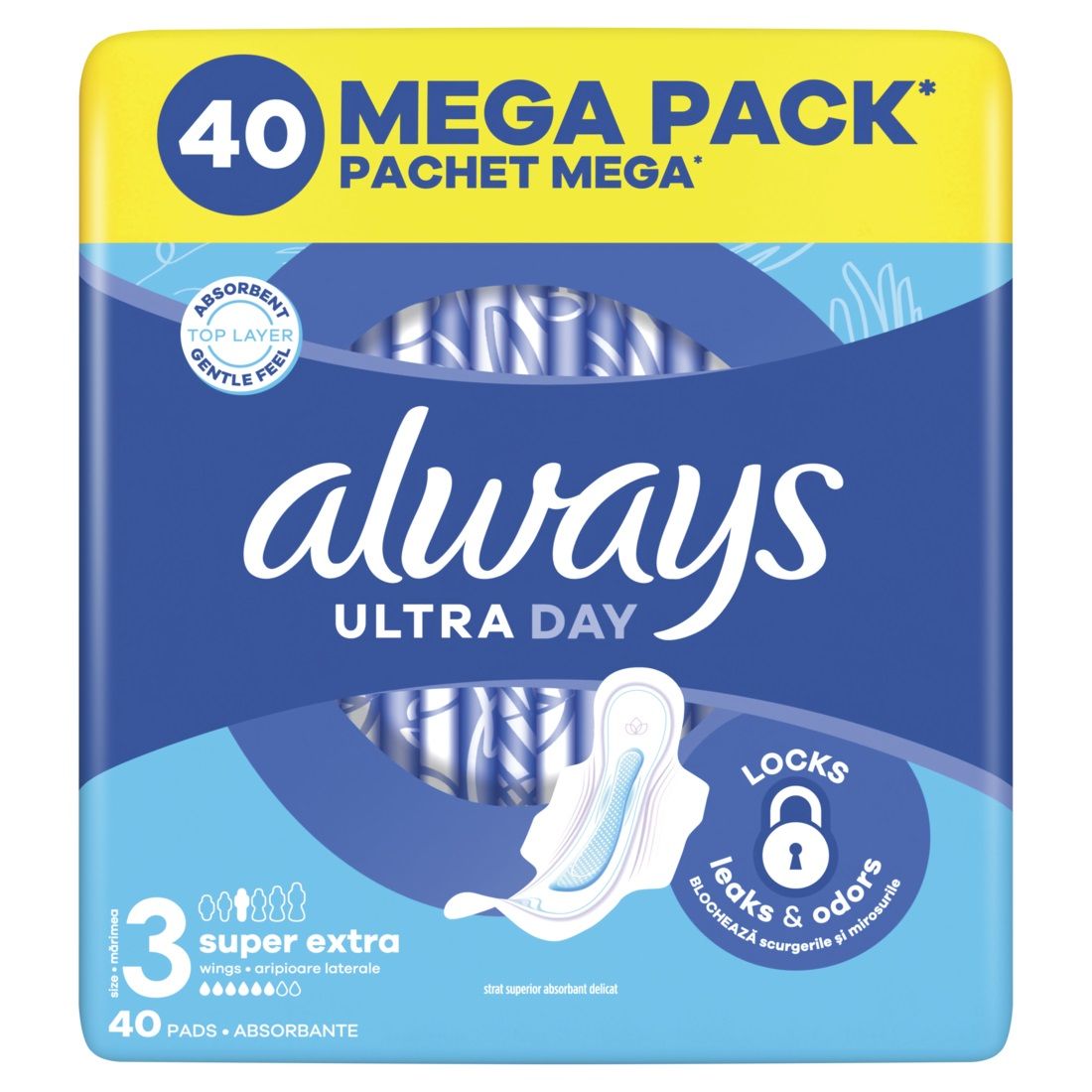 ALWAYS  Дамски превръзки Ultra Day&Night, размер 3, 40 бр.