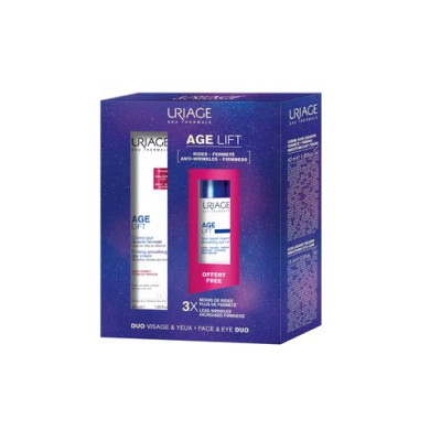 Uriage Age Lift Комплект за лице Интензивна коригираща грижа с лифтинг ефект - Дневен коригиращ крем 40мл+Околоочен крем 15мл
