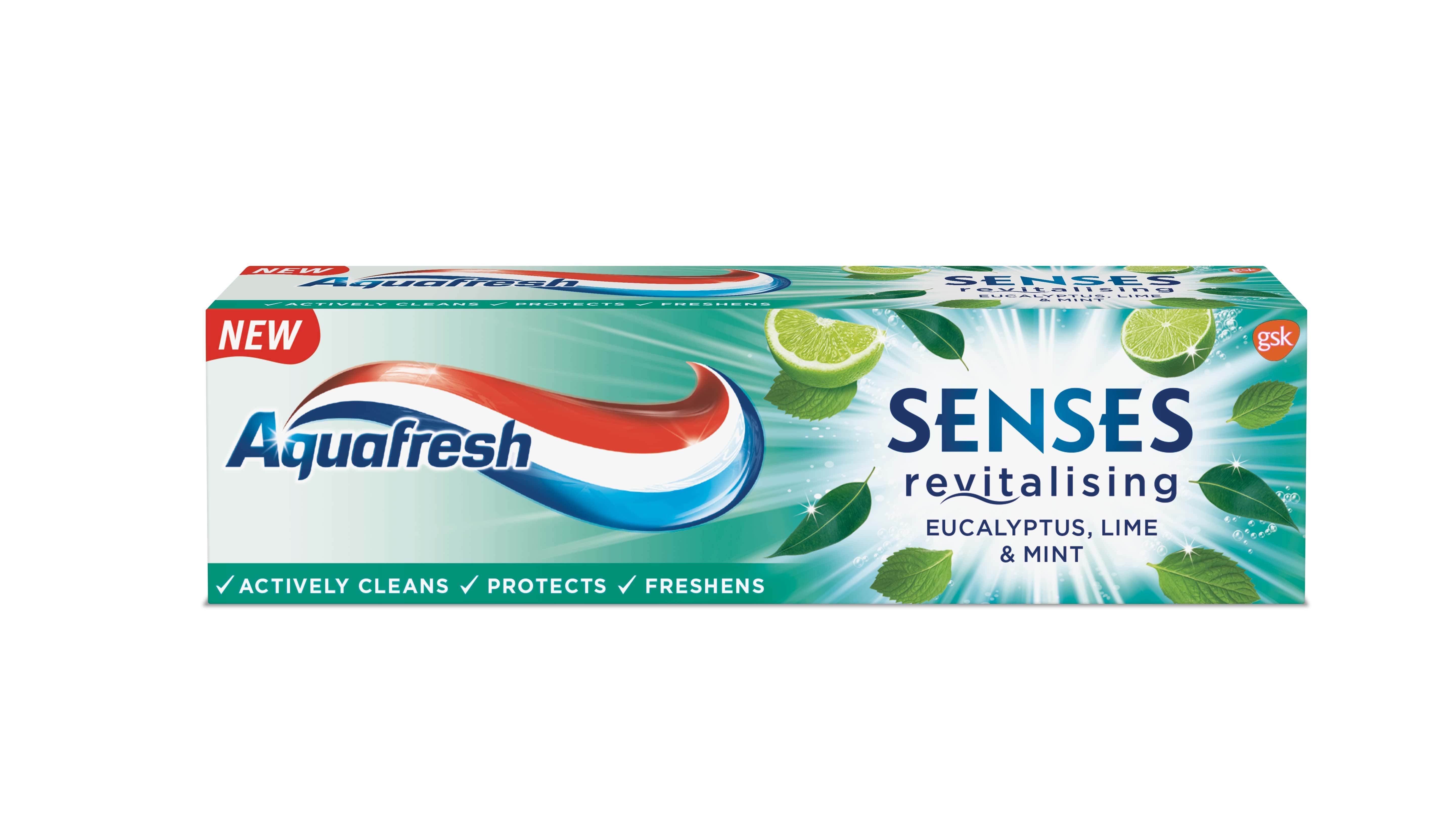 AQUAFRESH  SENSES EUCLYPTUS Паста за зъби, 75мл.