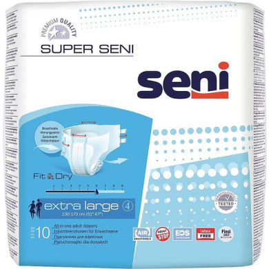 Универсални пелени за възрастни Super Seni *XL, 10бр