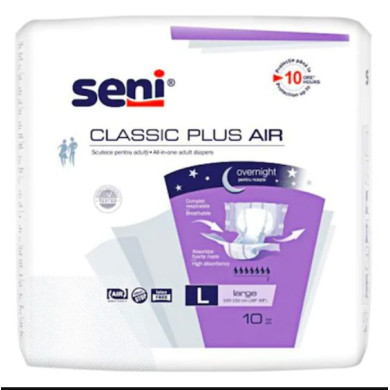 Пелени за възрастни Seni Classic Plus Air, L Х10БР.