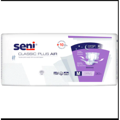 Пелени за възрастни Seni Classic Plus Air Medium, 30 броя