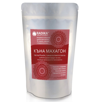 Къна Махагон на прах, Пудра за коса, Radika, 100 гр.