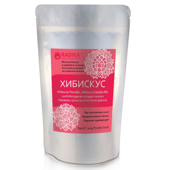 Хибискус на прах, Пудра за коса, Radika, 100 гр.