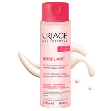Uriage Roseliane Fluid Dermo-Nettoyant Почистващ флуид за чувствителна кожа 250ml