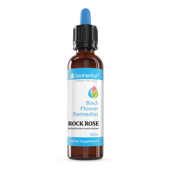 Капки на Д-р Бах, Rock Rose / Хелиантум - при страх и паника, Bioherba, 50 мл