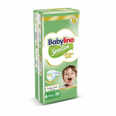 Babylino Sensitive Пелени Extra Large Plus VP N7 15+ kg x36 броя