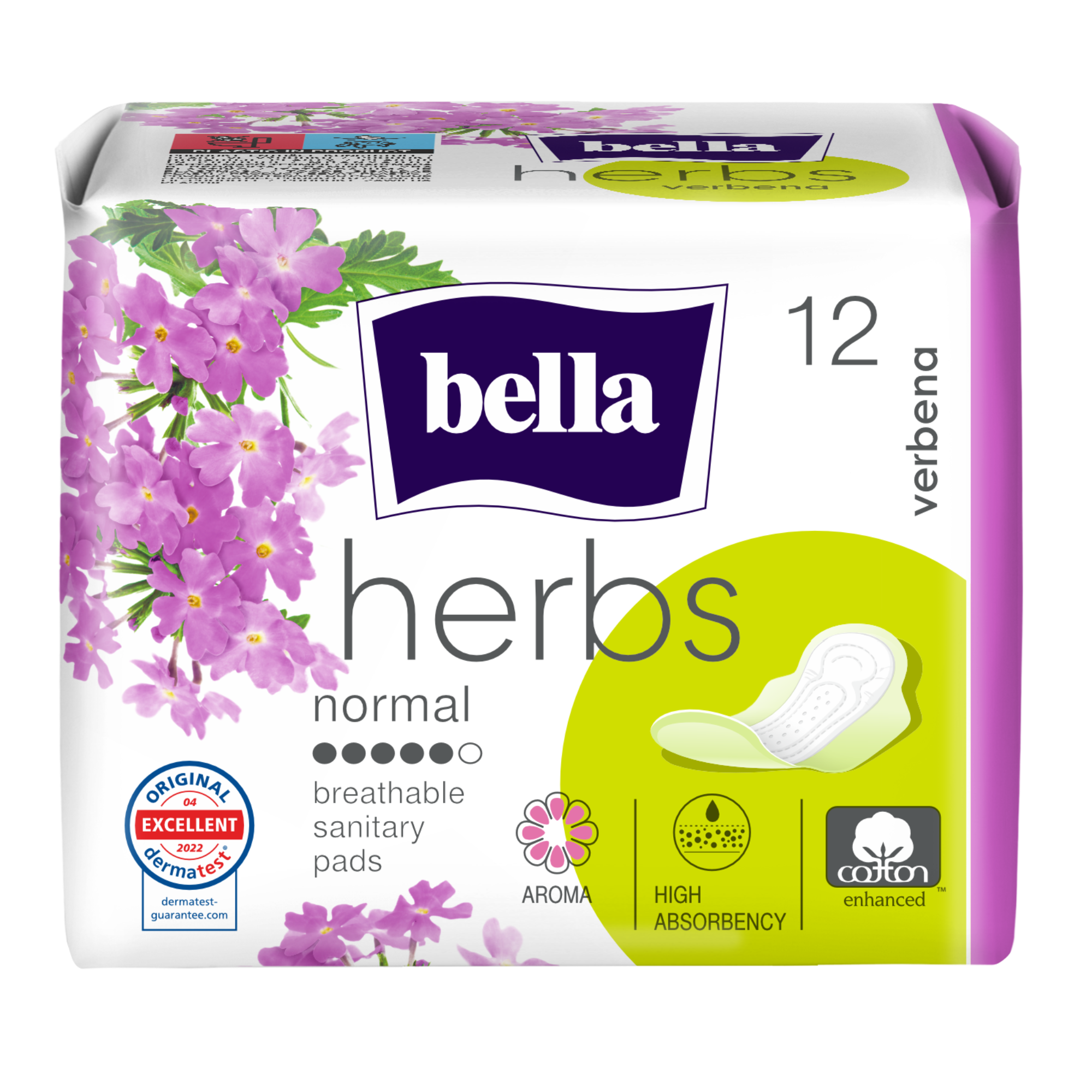 BELLA HERBS VERBENA Дамски превръзки, 12 бр.