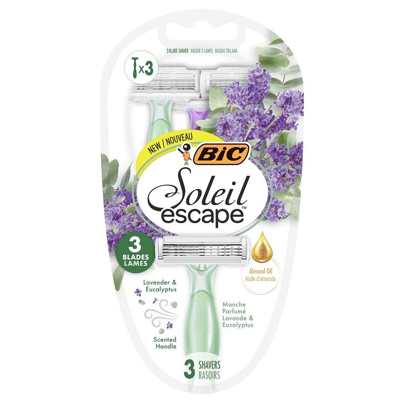 BIC SOLEIL ESCAPE 3 Еднократна самобръсначка Lavander&Eucalyptus, 3 бр.