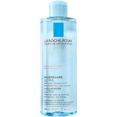 La Roche-Posay Toleriane Мицеларна вода Ultra, реактивна кожа, 400 ml