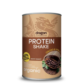 Протеинов Шейк Какао и Ванилия, с еритритол, Dragon Superfoods, (450g)