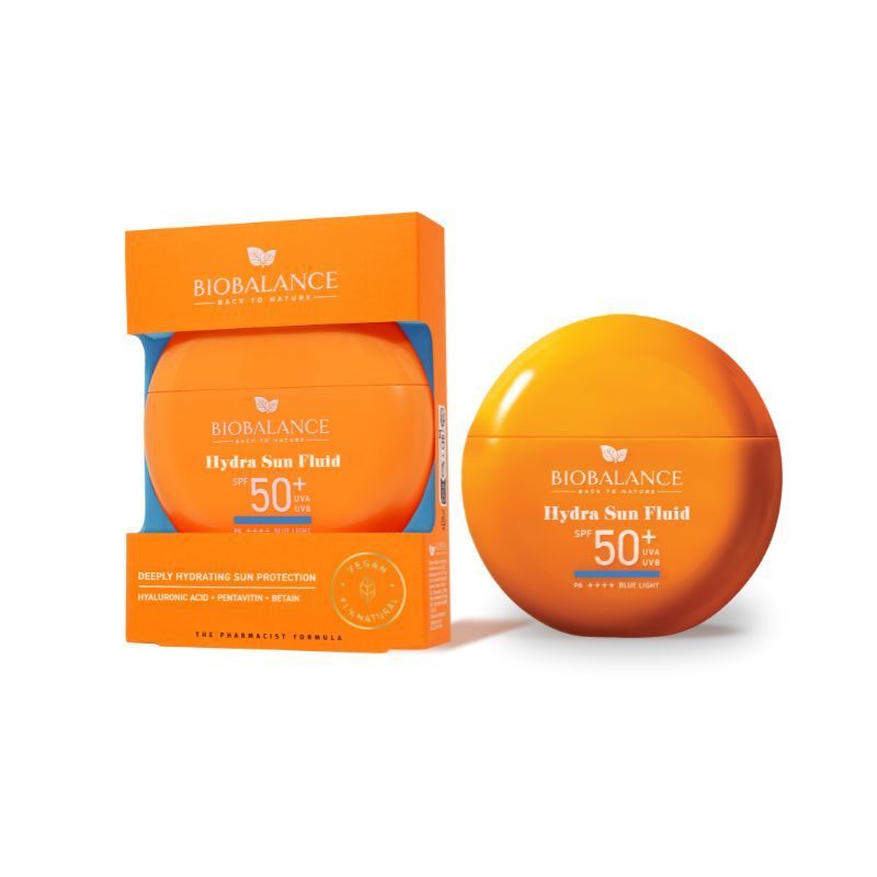 BIOBALANCE SUN Флуид за лице Hydra Sun SPF 50 + за нормална, суха и чувствителна кожа, 40 г