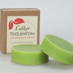 Твърд шампоан с арганово масло и карите Лидкор 80гр. Lidkor