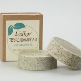 Твърд шампоан с Коприва и Мента Лидкор 80гр. Lidkor