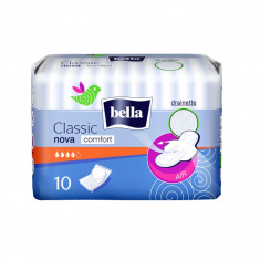 Bella Classic Comfort Индивидулно опаковани дамски превръзки с крилца Коприна х10 броя