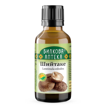 Шийтаке Тинктура - поддържа имунната система, Bioherba, 50 мл