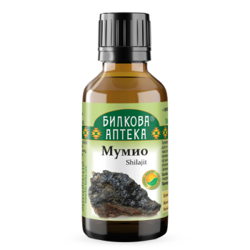 Мумио Шилажит Тинктура - за кости и нерви, Bioherba, 50 мл