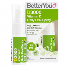 BetterYou Витамин D 3000 IU Орален спрей за възрастни 15 ml