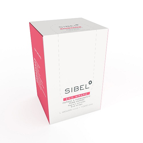 Sibel Листчета за къдрене големи SIBEL Perm Papers Hair Tips Super Tex Box 1000pcs
