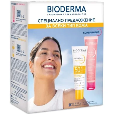 BIODERMA Photoderm Слънцезащитен флуид неутрален 40 мл+SENSIBIO Гел 45мл