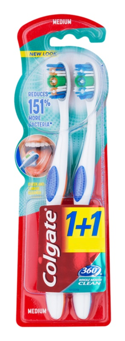 COLGATE 360 MEDIUM Четка за зъби, 1 бр