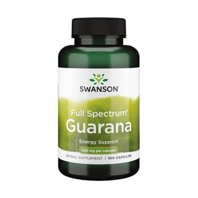 SWANSON Guarana / Гуарана 500mg. / 100 Caps.