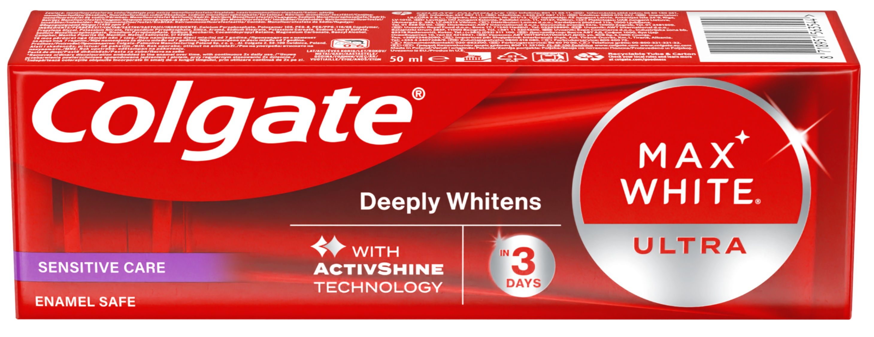 COLGATE МАХ WHITE ULTRA MULTICARE Паста за зъби, 50мл