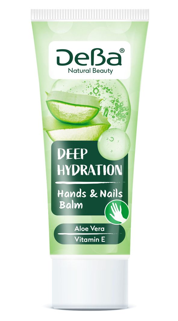 DeBa NATURAL BEAUTY Балсам за ръце и нокти с алое, 75 мл