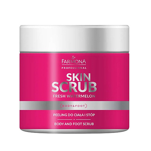 Пилинг за тяло и стъпъла диня Farmona Skin Scrub Fresh Watermelon Body and Foot Scrub 500g