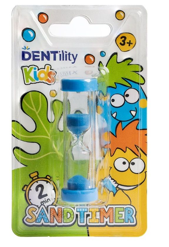 DENTILITY KIDS Пясъчен часовниик за миене на зъби син, 1бр.