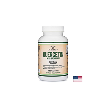 Имунитет - Кверцетин 1000mg + Бромелаин 200mg, 120 капсули Double Wood