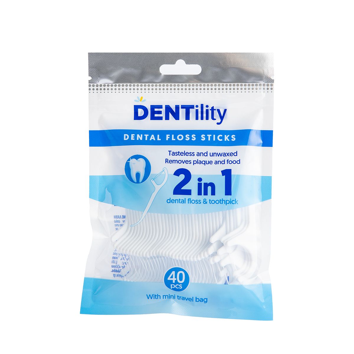 DENTILITY Конец за зъби 2в1, 40бр.