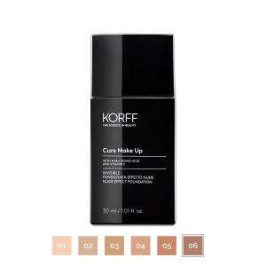 Фон дьо тен с невидим за озаряване на лицето с фино покритие KORFF Cure Make Up Invisible Foundation 30ml