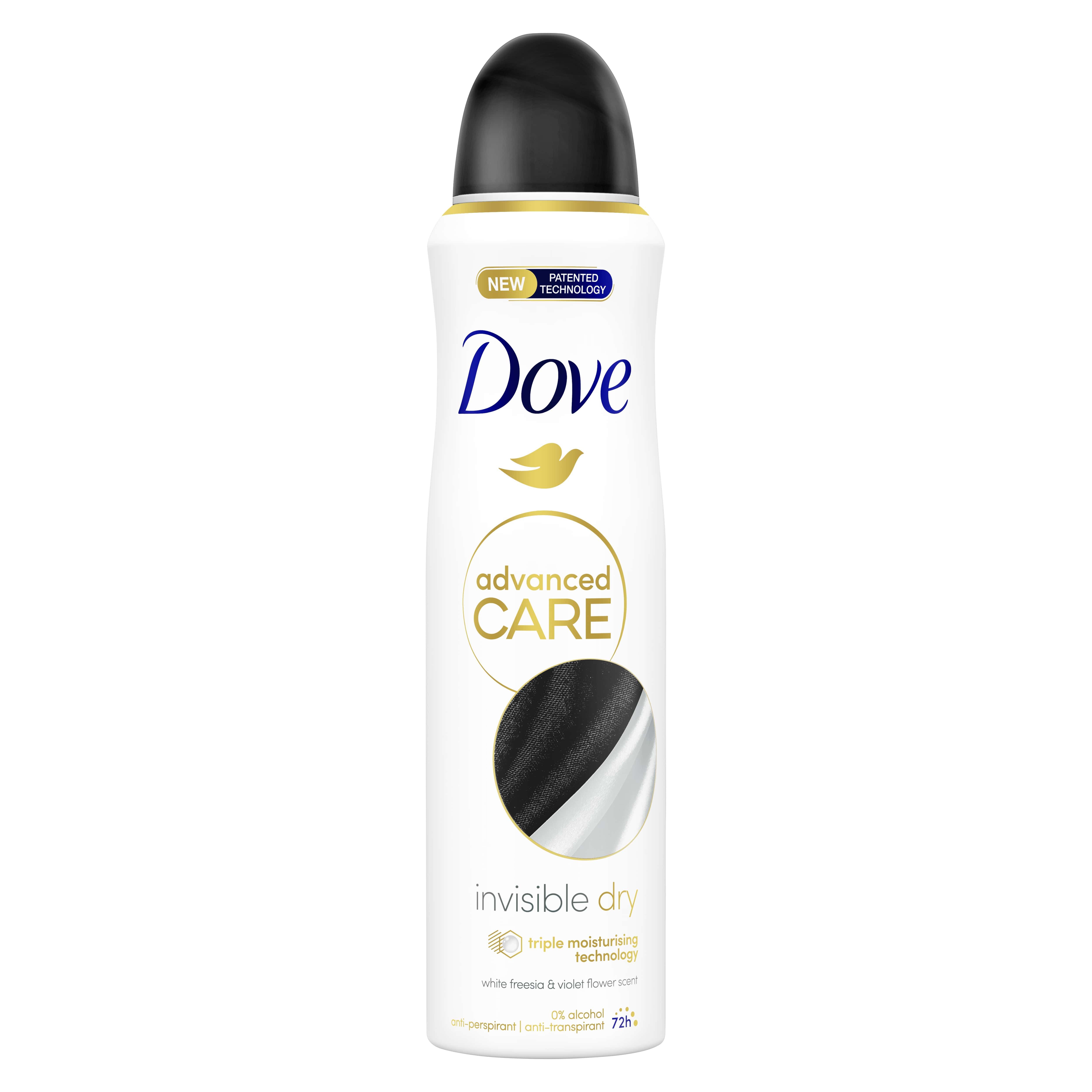 DOVE ADVANCE Дамски део спрей Invisible Dry, 150 мл