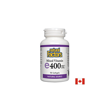 Vitamin E/ Витамин Е (токофероли микс) х 90 софтгел капсули Natural Factors