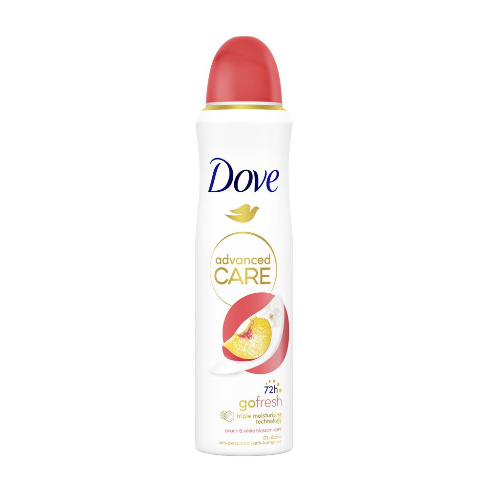 DOVE ADVANCED Peach Дамски део спрей, 150 мл